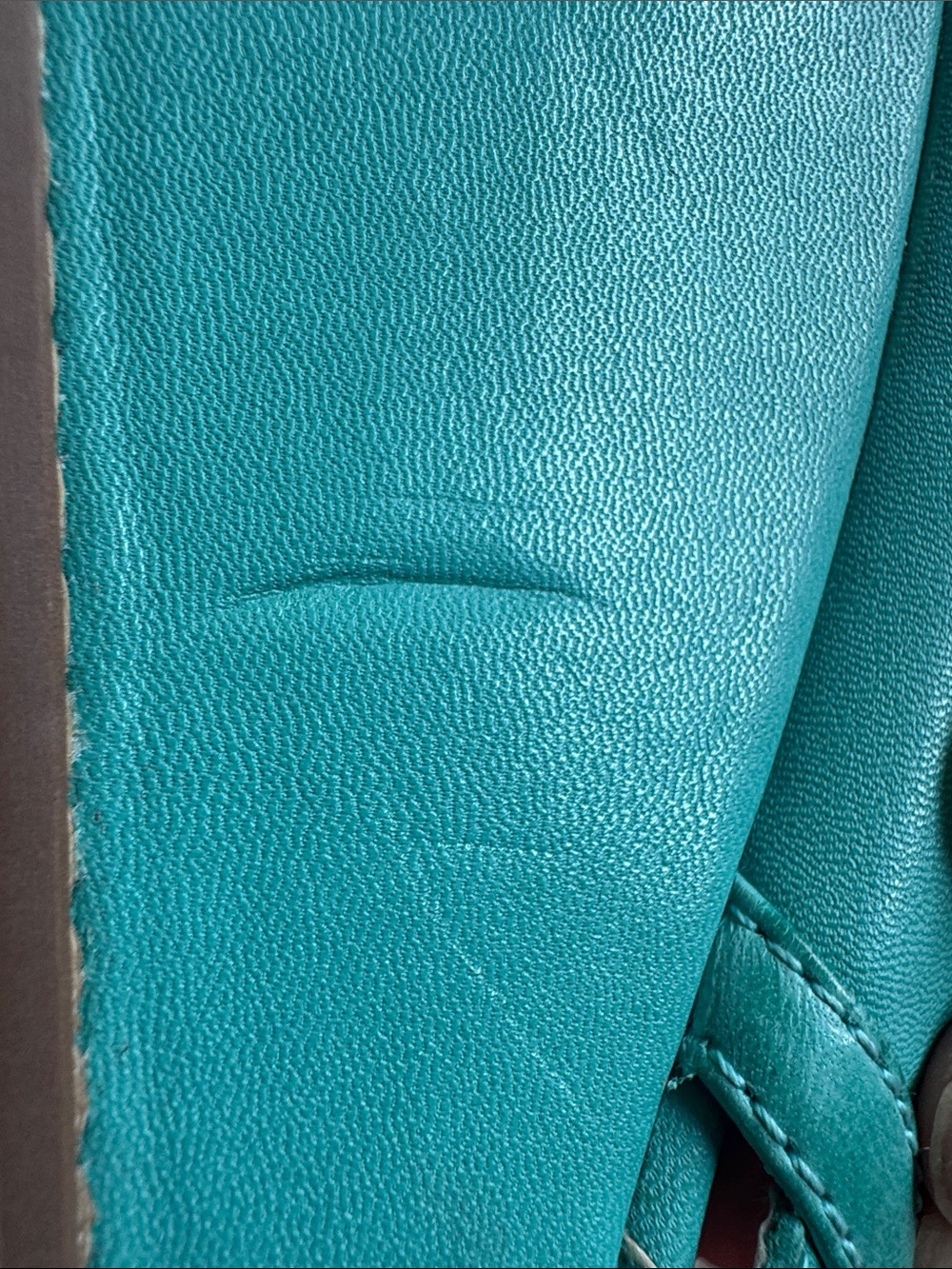 Women’s Miz Mooz size 8 Teal Wedge Sandals - Picture 8 of 10